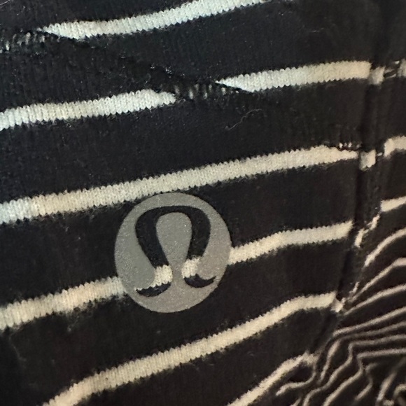 Lululemom Athletica Women’s Base Runner Half Zip Black and White Size 8 - Picture 9 of 10